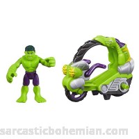 Playskool Heroes Marvel Super Hero Adventures Hulk Figure with Tread Racer Vehicle B00O5ZWDEW